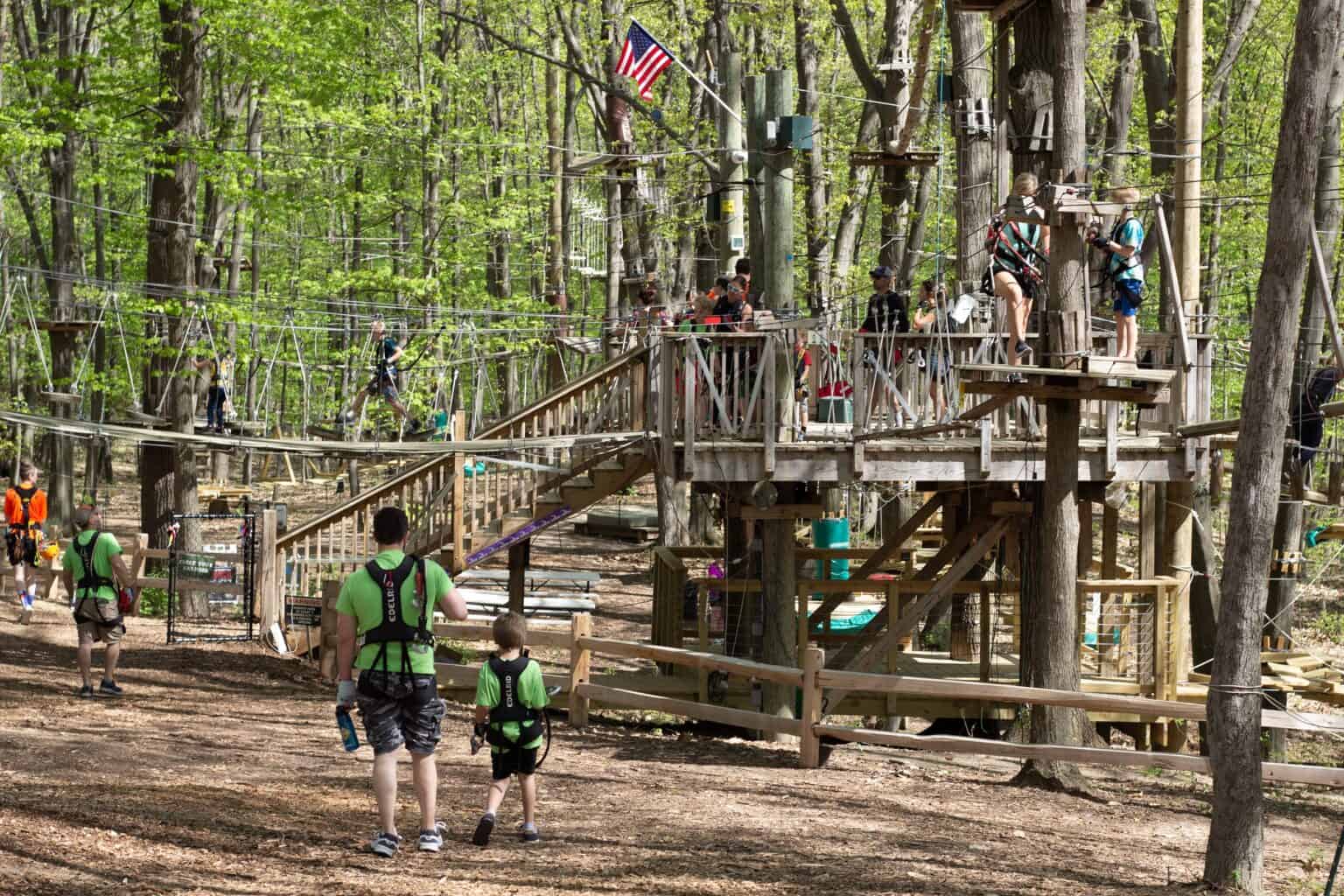 Adventure Park Obstacles TreeRunner Adventure Park West Bloomfield